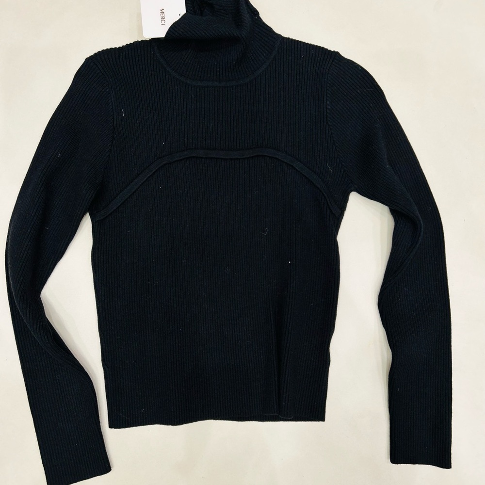 Elegant Black Turtleneck Sweater